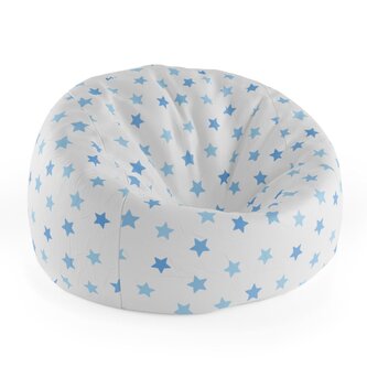 Dětský sedací vak Cocoon Modré hvězdy na bílé: 75 x 45 x 35 cm