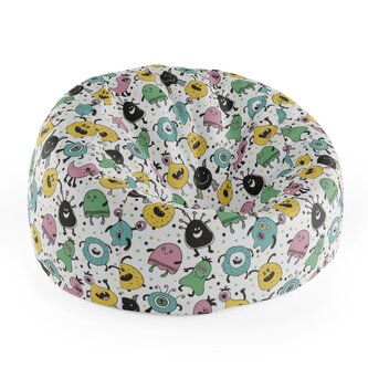 Dětský sedací vak Cocoon Příšerky: 75 x 45 x 35 cm