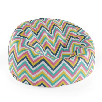 Dětský sedací vak Cocoon Duhové klikyháky: 75 x 45 x 35 cm