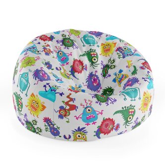 Dětský sedací vak Cocoon Barevné příšerky: 75 x 45 x 35 cm