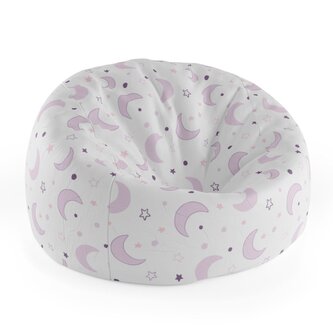 Dětský sedací vak Cocoon Fialové měsíčky: 75 x 45 x 35 cm