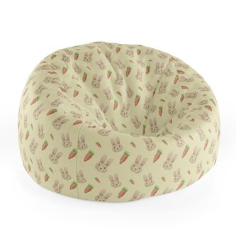 Dětský sedací vak Cocoon Zajíček s mrkví: 75 x 45 x 35 cm