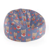 Dětský sedací vak Cocoon Kočičky s jahodami: 75 x 45 x 35 cm