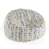 Dětský sedací vak Cocoon Barevné lístky: 75 x 45 x 35 cm