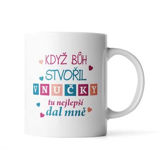 Hrnek Když Bůh stvořil vnučky: 890 ml