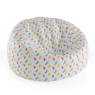 Dětský sedací vak Cocoon Obtisk nožiček: 75 x 45 x 35 cm