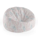 Dětský sedací vak Cocoon Růžové a modré lístky : 75 x 45 x 35 cm