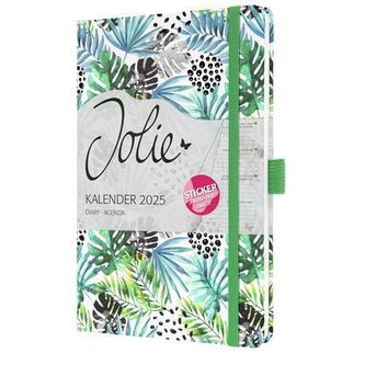 Diář "Jolie Green Jungle Fever", A5, týdenní, 2025, pevná vazba, SIGEL J5355