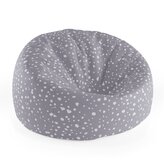 Dětský sedací vak Cocoon Bílé flíčky na fialové: 75 x 45 x 35 cm