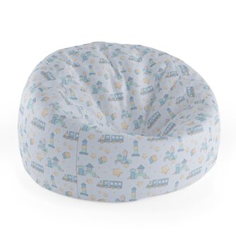 Dětský sedací vak Cocoon Stavebnice a vláčky: 75 x 45 x 35 cm