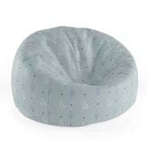 Dětský sedací vak Cocoon Modré a bílé lístky: 75 x 45 x 35 cm