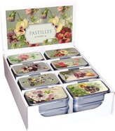 Pastilky v plechové dóze Pansies