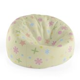 Dětský sedací vak Cocoon Květiny na žluté: 75 x 45 x 35 cm