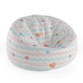 Dětský sedací vak Cocoon Barevná srdíčka: 75 x 45 x 35 cm