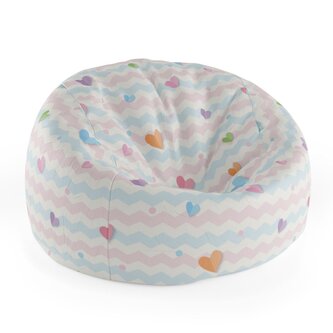 Dětský sedací vak Cocoon Barevná srdíčka: 75 x 45 x 35 cm