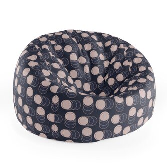 Dětský sedací vak Cocoon Kruhy a puntíky: 75 x 45 x 35 cm