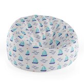 Dětský sedací vak Cocoon Modré lodičky: 75 x 45 x 35 cm