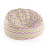 Dětský sedací vak Cocoon Růžové a žluté klikyháky: 75 x 45 x 35 cm