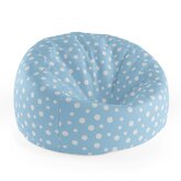 Dětský sedací vak Cocoon Bílé puntíky na modré: 75 x 45 x 35 cm