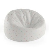 Dětský sedací vak Cocoon Barevné tečky na béžové: 75 x 45 x 35 cm