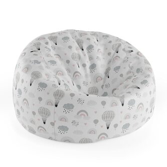 Dětský sedací vak Cocoon Malované horkovzdušné balony: 75 x 45 x 35 cm