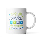 Hrnek Když Bůh stvořil syny: 890 ml