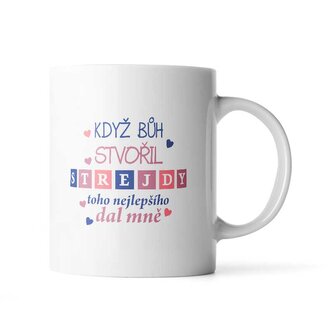 Hrnek Když Bůh stvořil strejdy: 890 ml