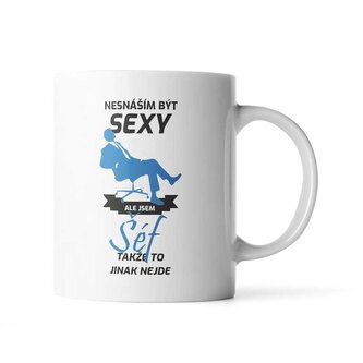 Hrnek Nesnáším být sexy, ale jsem šéf: 890 ml