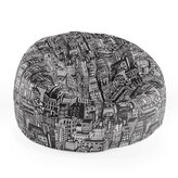 Dětský sedací vak Cocoon Kreslené mrakodrapy: 75 x 45 x 35 cm