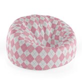 Dětský sedací vak Cocoon Růžové a bílé kosočtverečky: 75 x 45 x 35 cm