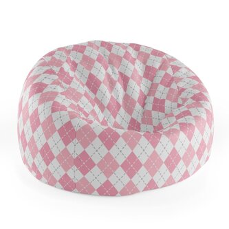 Dětský sedací vak Cocoon Růžové a bílé kosočtverečky: 75 x 45 x 35 cm