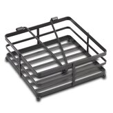 stojan na ubrousky, 18x18x 8cm, závaží, MISTY, ČERNÝ, kov