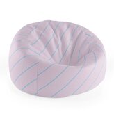 Dětský sedací vak Cocoon Modré pruhy na růžové: 75 x 45 x 35 cm