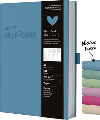 Self-care Tagebuch Aqua