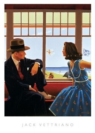 Umělecký tisk Jack Vettriano - Edith and the kingpin, 40 × 50 cm