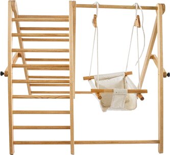 CHIPOLINO Dřevěný žebřík a houpačka
