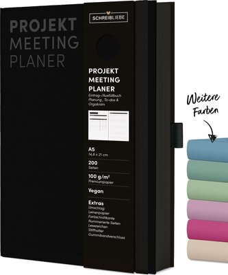 Projekt-Meeting Planer Black