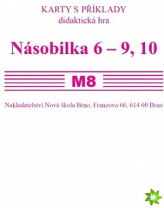 Sada kartiček M8 - násobilka 6 - 9, 10