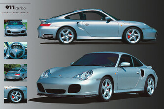 Plakát, Obraz - Porsche 911 Turbo, 91.5 × 61 cm