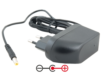 Avacom Napájecí adaptér univerzální 24V 1A 24W konektor 5,5mm x 2,1mm plus pól uprostřed
