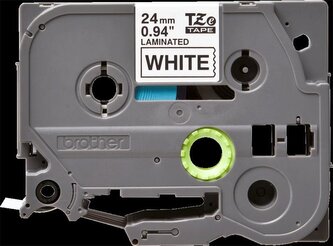 Brother TZe-251CIV, bílá černá (24mm, laminovaná)