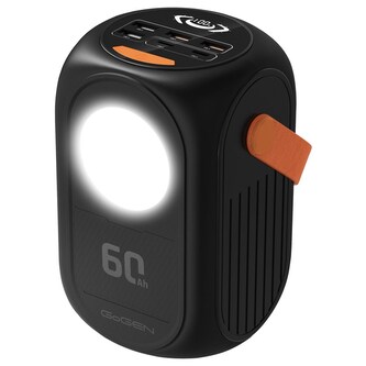 GoGEN Powerbank 60000mAh, PB600001B, PD65W - černá/oranžová GoGEN Powerbank 60000mAh, PB600001B, PD65W - černá/oranžová