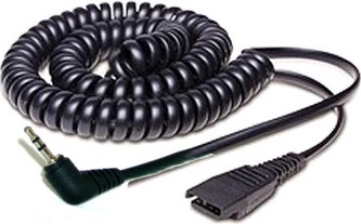 Jabra QD-2,5mm, 0,5-2m, coiled