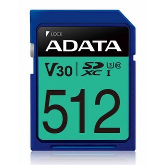 ADATA SDXC 512GB UHS-I U3 V30S 95 60MB s