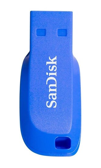 SanDisk FlashPen-Cruzer Blade 64 GB elektricky modrá