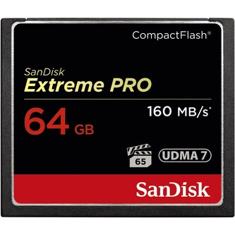 SanDisk Extreme Pro CF 64 GB 160 MB/s VPG 65, UDMA 7