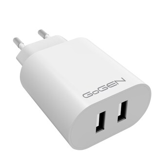 GoGen ACH 206, Nabíječka do sítě 2x USB-A (24W) bílá