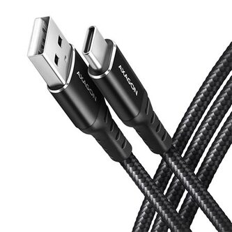 Axagon BUCM-AM15AB, HQ kabel USB-C  USB-A, 1.5m