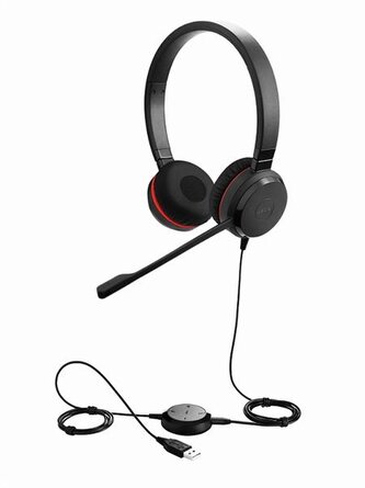Jabra Evolve 30 II Stereo Jack Drát MS Černá