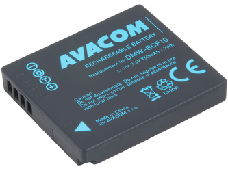 AVACOM baterie - Panasonic DMW-BCF10 Li-Ion 3.6V 750mAh 2.7Wh AVACOM baterie - Panasonic DMW-BCF10 Li-Ion 3.6V 750mAh 2.7Wh
